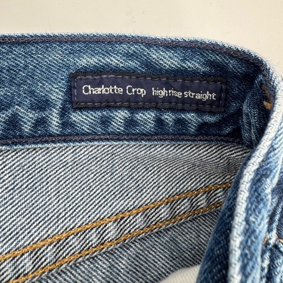 Citizens Of Humanity Charlotte Crop High Rise Straight Vintage Jean Shorts - Picture 8 of 12